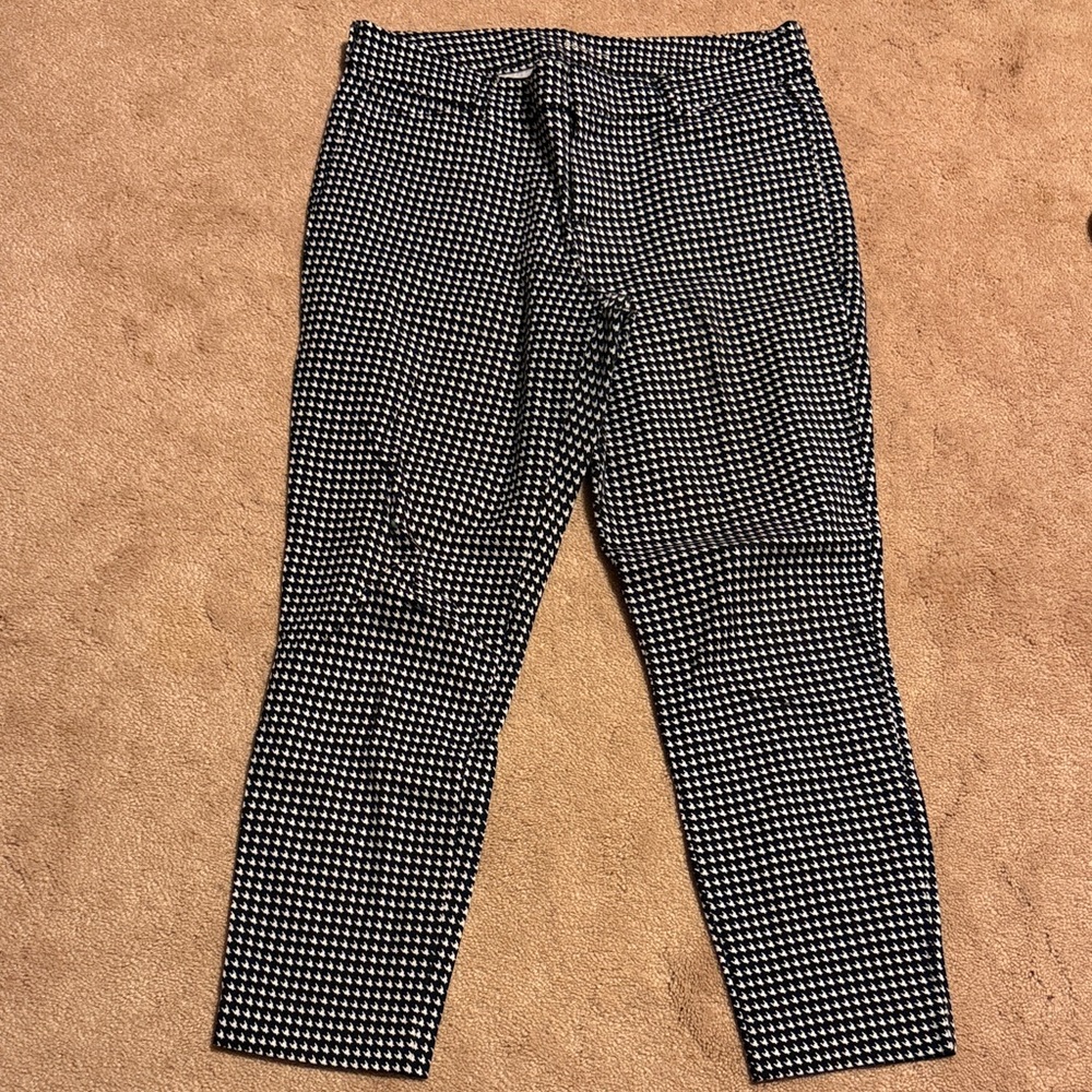 Black and White Houndstooth Pants